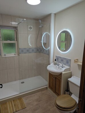 Family Apartment, Patio, Garden View | Bathroom | Shower, hair dryer, towels, toilet paper - Cheltenham Country Retreats (Cheltenham)