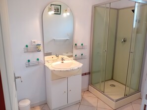 Shower, hair dryer, soap, toilet paper - Country cottage (Saint-Front-d'Alemps)