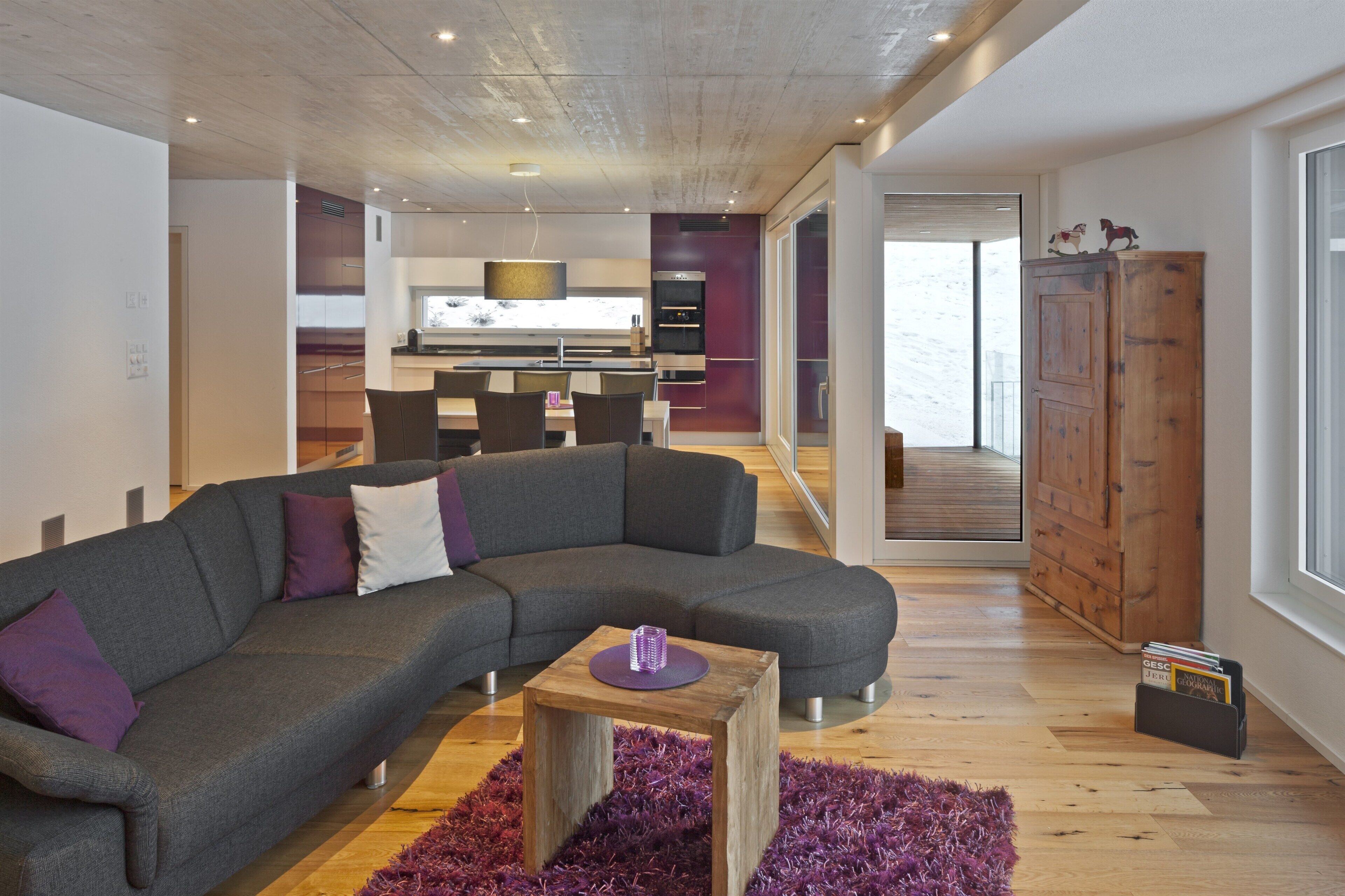 Appartement, balcon, vue montagne | Coin séjour