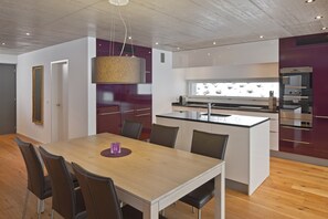 Apartment, Balcony, Mountain View | Private kitchen