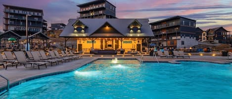 Indoor pool, outdoor pool