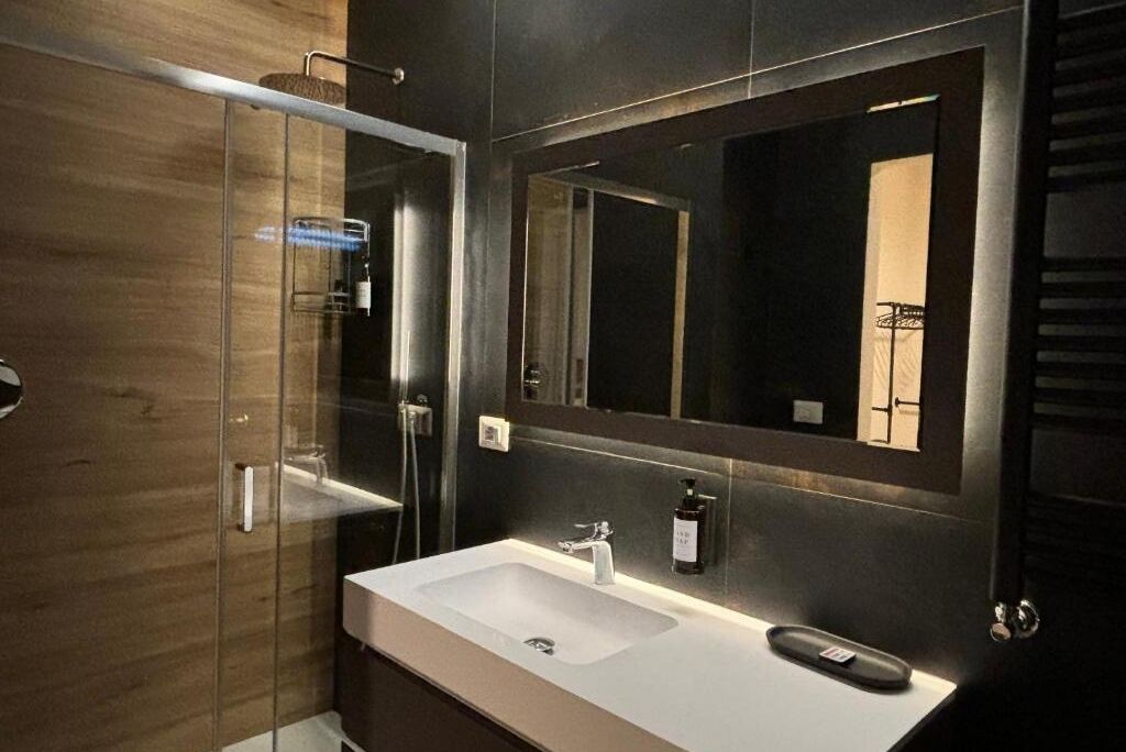 Dusche, Haartrockner, Bidet, Handtücher