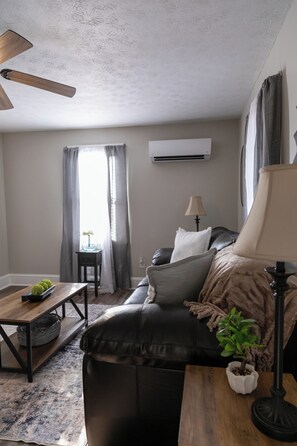 Televisión y chimenea 