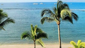 Sun-loungers, beach towels