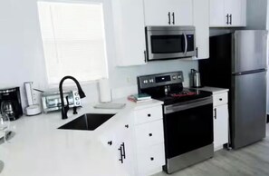 Microwave, oven, stovetop, dishwasher