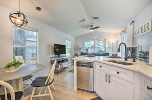 Microwave, oven, stovetop, dishwasher