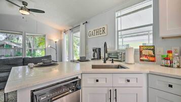 Microwave, oven, stovetop, dishwasher