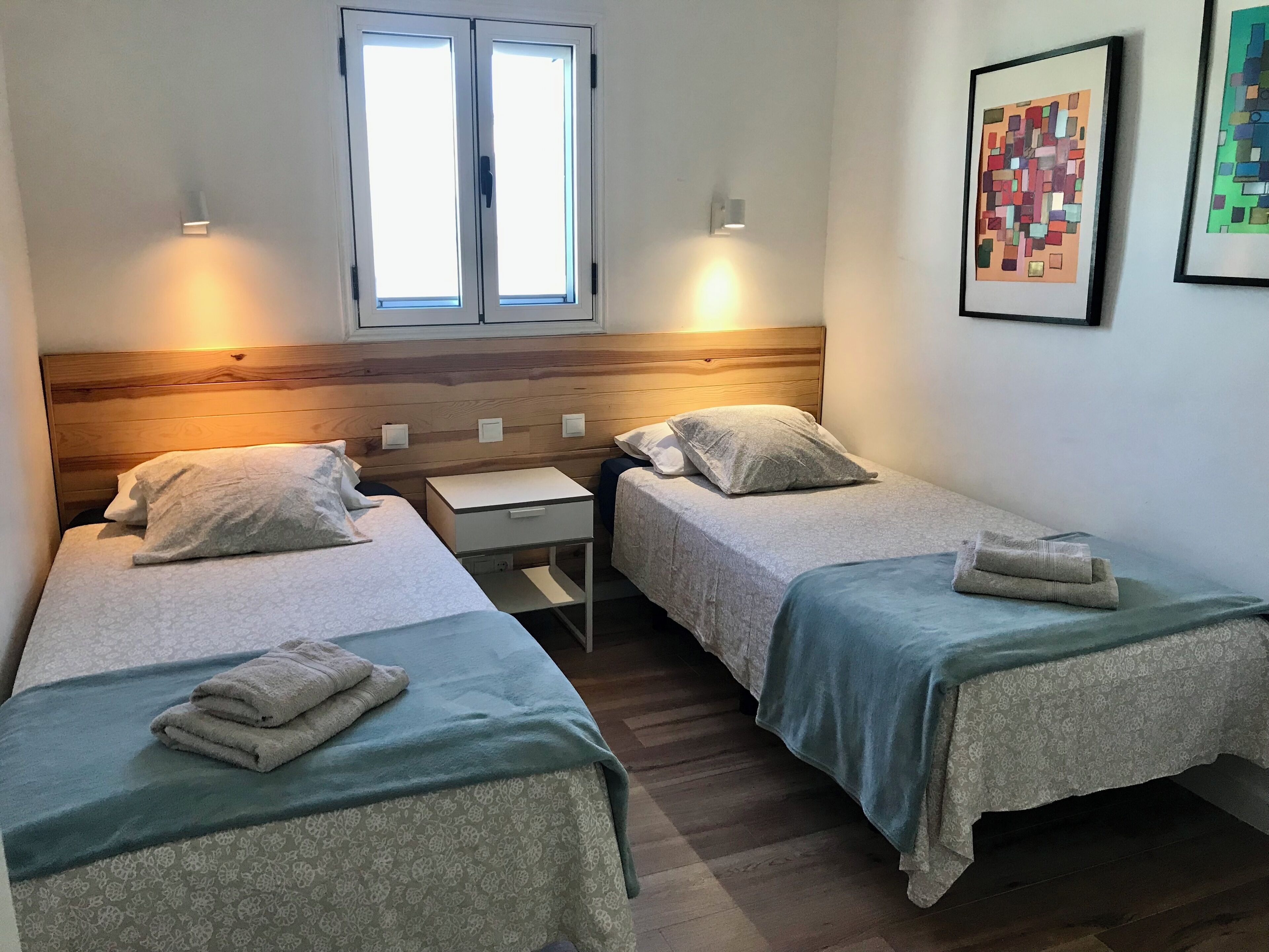 2 bedrooms, iron/ironing board, travel crib, WiFi