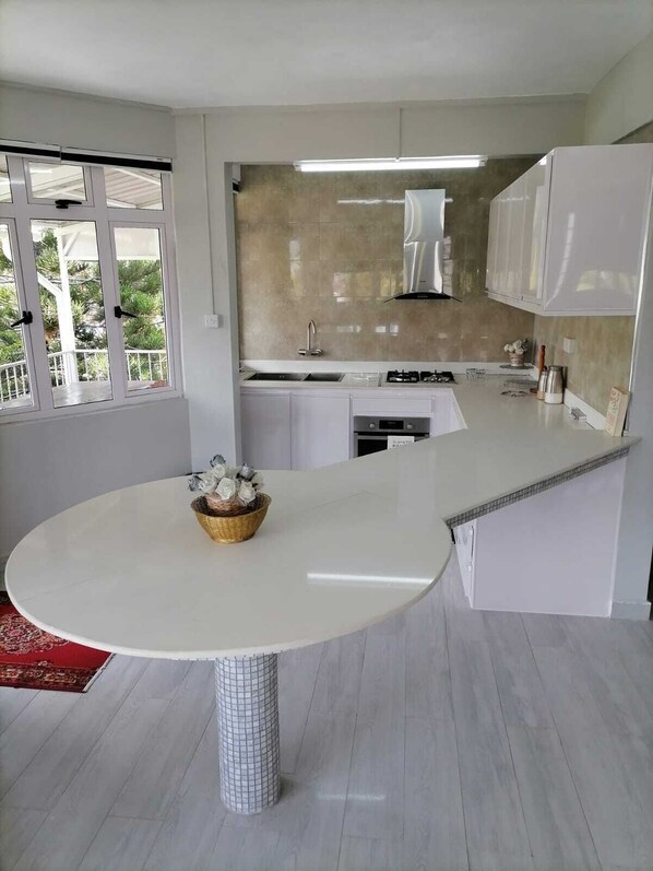 Private kitchen - Serene apartment with AC in Trou aux Biches (Trou aux Biches)