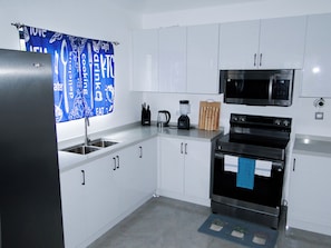 Microwave, oven, stovetop