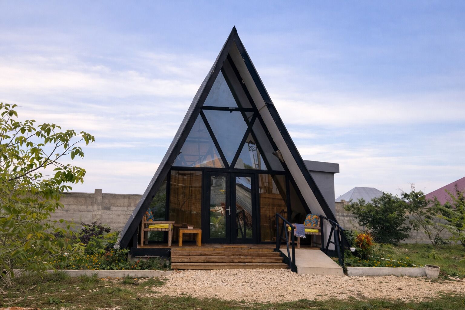 Majoituspaikan julkisivu