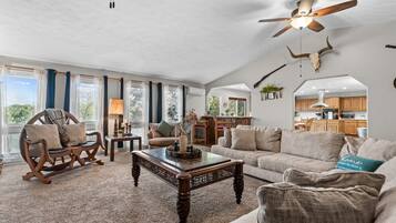 Televisión, reproductor de DVD y libros