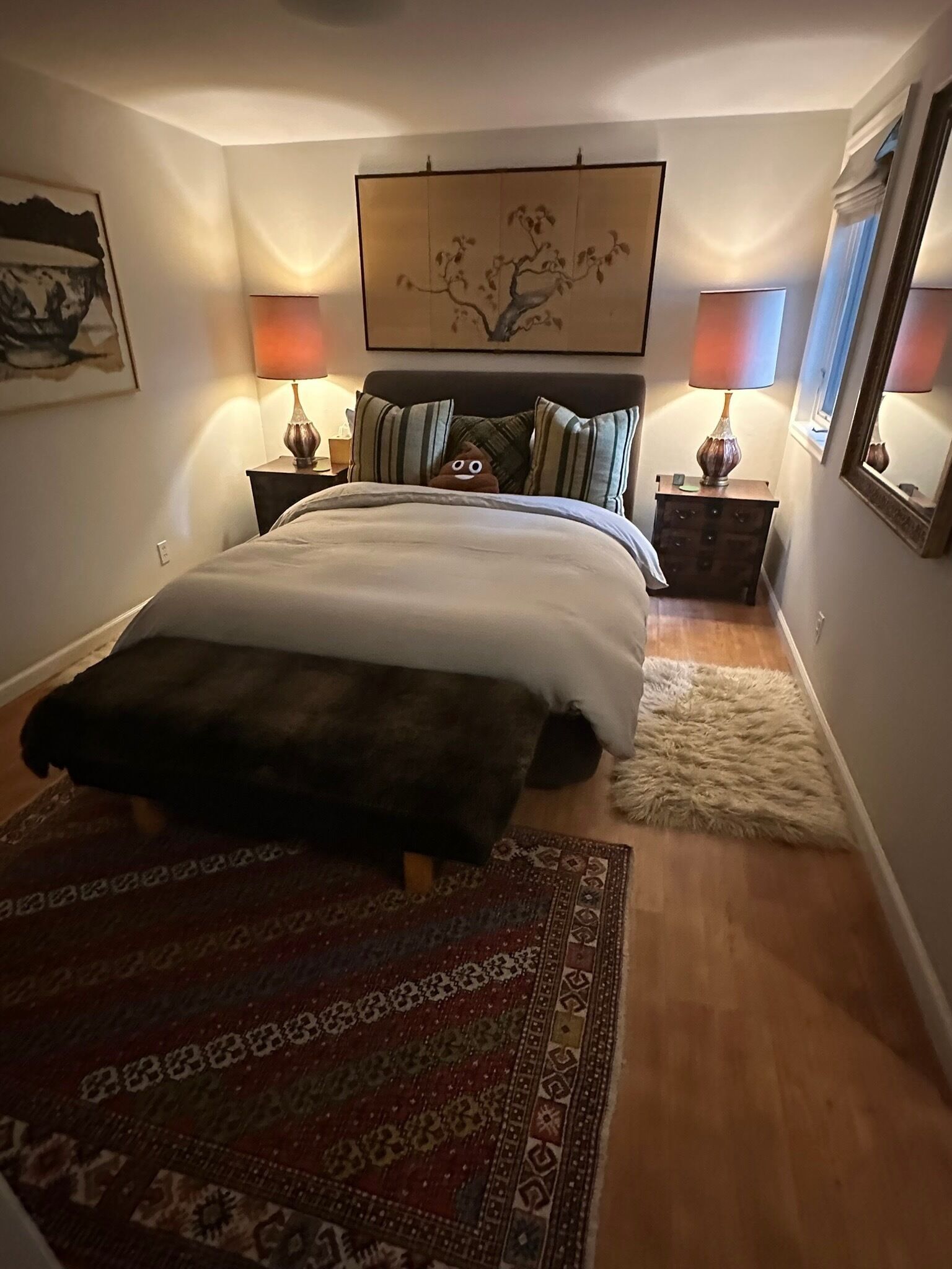 1 soverom, skrivebord, strykejern/-brett og wi-fi (inkludert)
