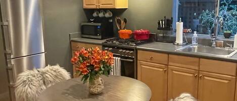 Microwave, oven, stovetop