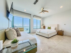 4 bedrooms, desk, iron/ironing board, travel crib