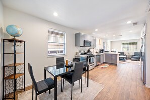 Microwave, oven, stovetop, dishwasher