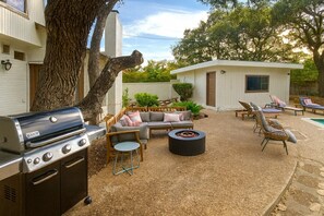 Terrace/patio - Castle Hills Escape | 4BR w/ Pool & Game Room (San Antonio)