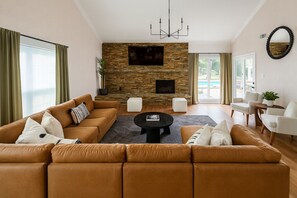 Living area - Castle Hills Escape | 4BR w/ Pool & Game Room (San Antonio)