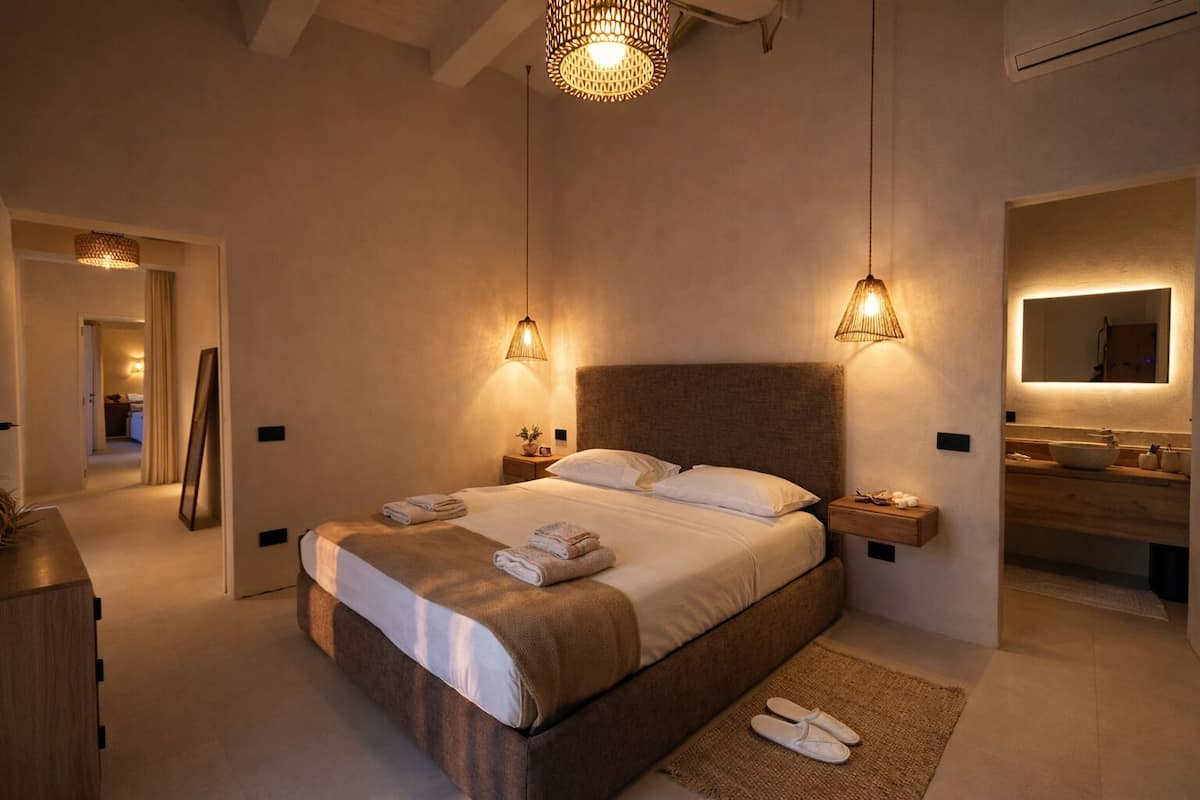 ラグジュアリー スイート ビーチビュー | デスク、ノートパソコン用作業スペース、アイロン / アイロン台、WiFi (無料)