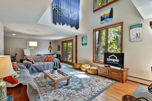 Smart TV, fireplace, table football, offices