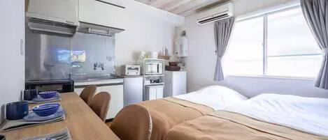 Blackout drapes, iron/ironing board, free WiFi