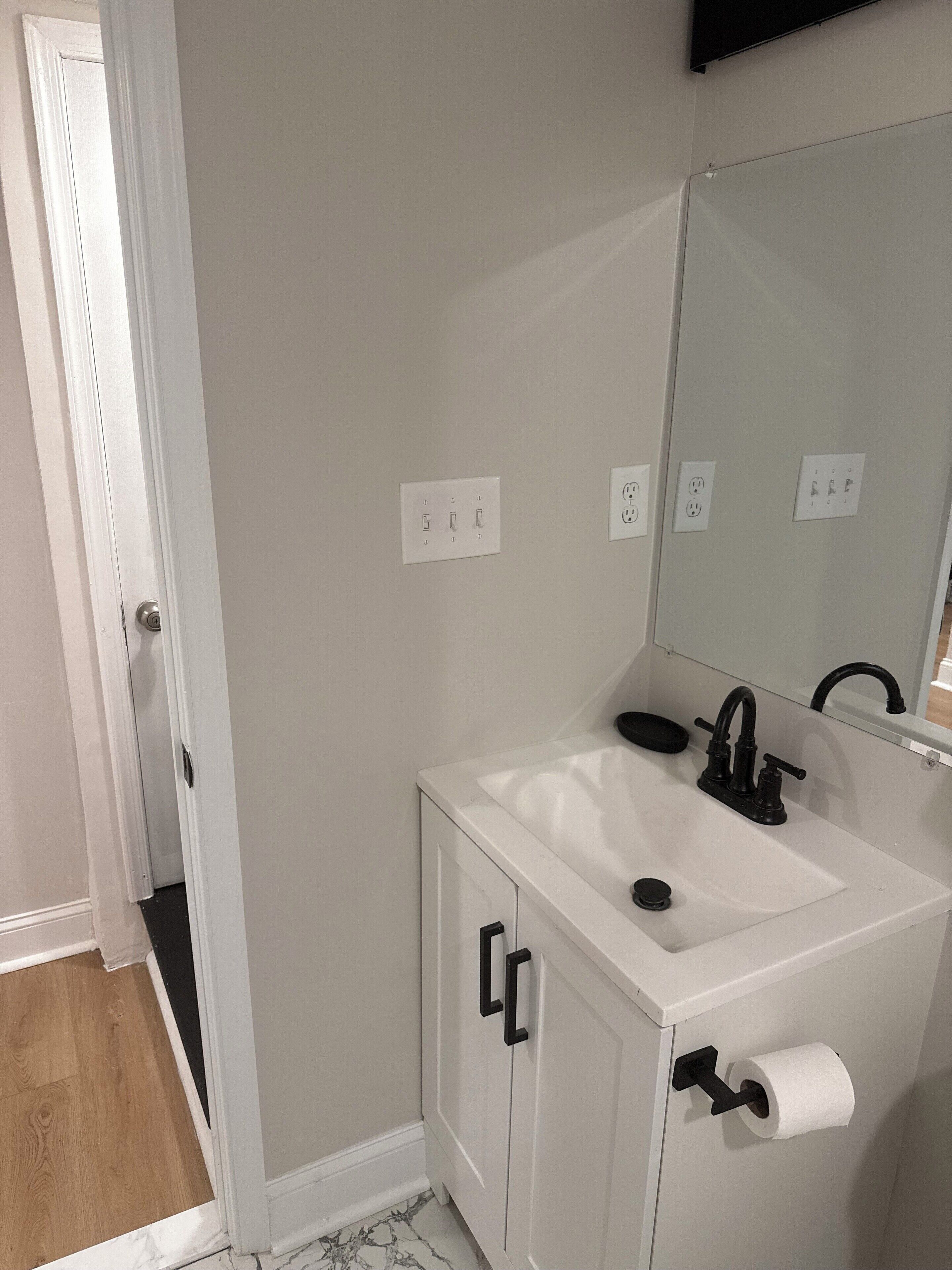 Towels, soap, toilet paper