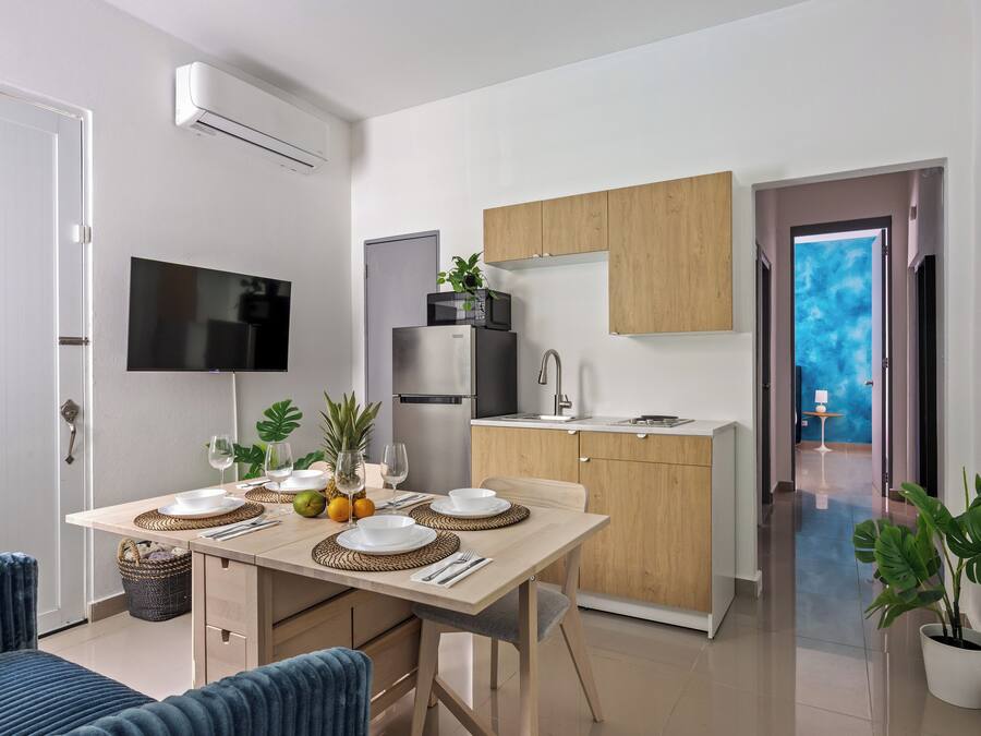 Apartamento, 2 habitaciones, no fumadores, cocina | Cocina básica privada