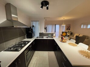 Microwave, oven, stovetop, paper towels