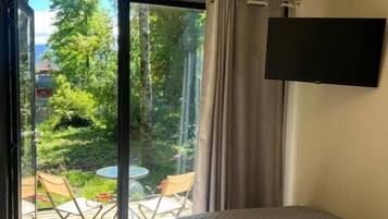 Standaard huisje, uitzicht op tuin | Een strijkplank/strijkijzer, gratis wifi