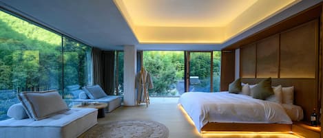 Panoramic Suite, Balcony, Hill View | Desk, laptop workspace, free WiFi