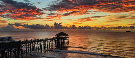 Sun-loungers, beach towels