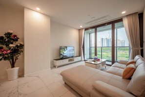 经济套房, 城市景观 | 起居区