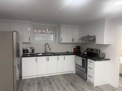 Newly Built basement apartment comes with two bedrooms one full washroom .