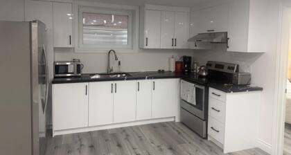 Newly Built basement apartment comes with two bedrooms one full washroom .