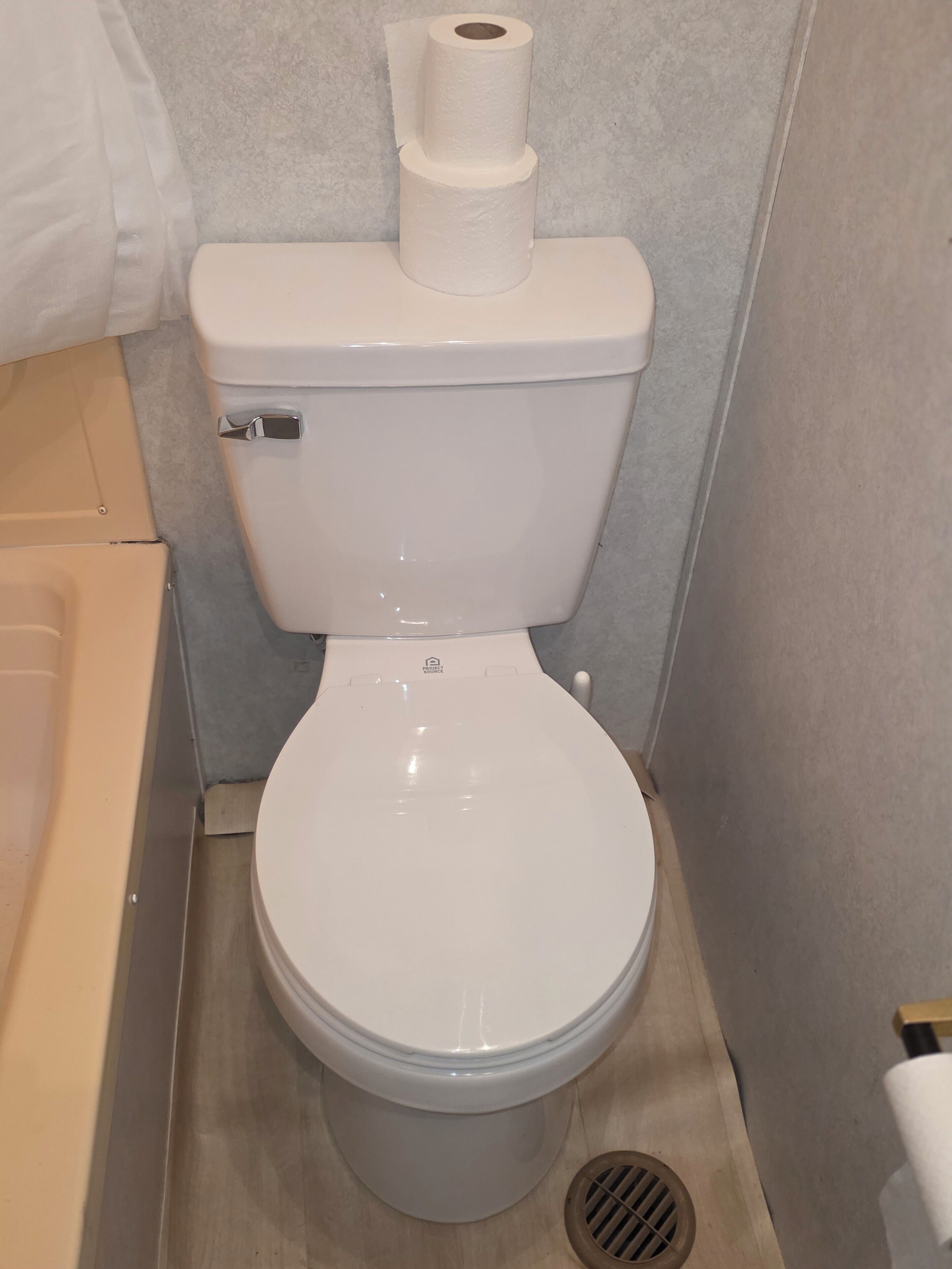 Towels, soap, toilet paper