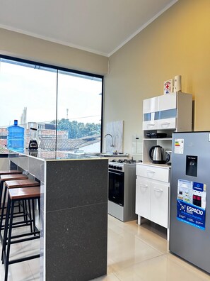 Family Apartment, Multiple Beds | Private kitchen