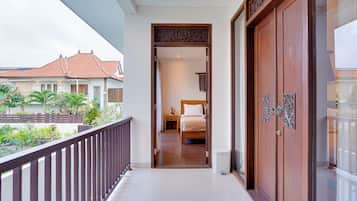 Villa, Pool View | Living area | 43-inch LCD TV with digital channels, Netflix, streaming services