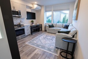 Smart TV, fireplace, books, stereo - Chic Seattle Ballard Townhouse with Rooftop Retreat Walkable to shops and dining (Seattle)
