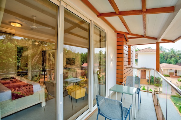 Double or Twin Room, Garden View | Terrace/patio