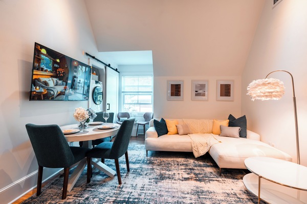 Bright and inviting living space designed for relaxation and connection