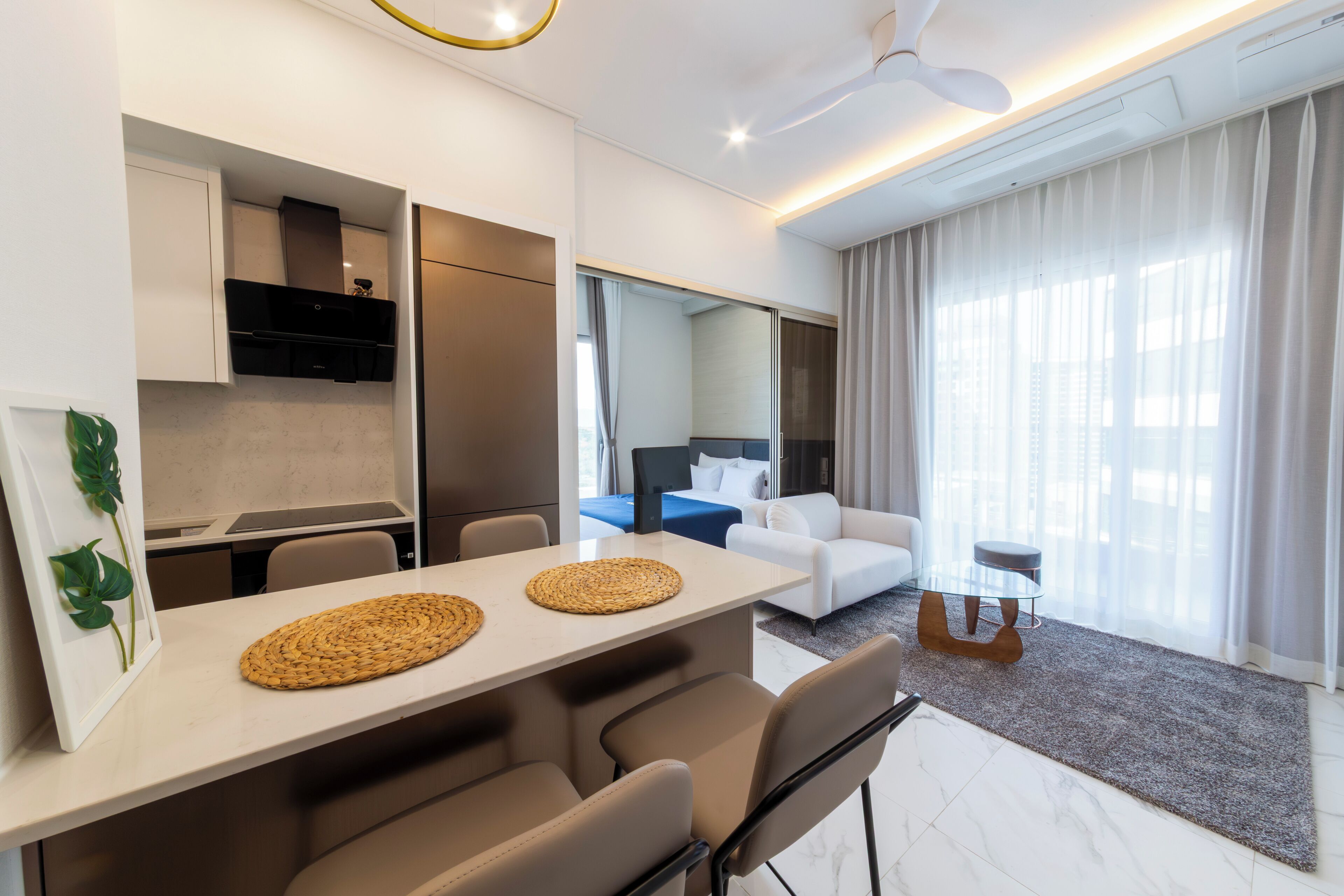 Corner Family Suite | 私人厨房 | 冰箱、微波炉