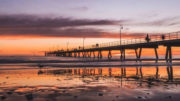 A pier extending into the water with people walking along it. - Kairos in Keswick—Character-filled Escape near CBD (Keswick)