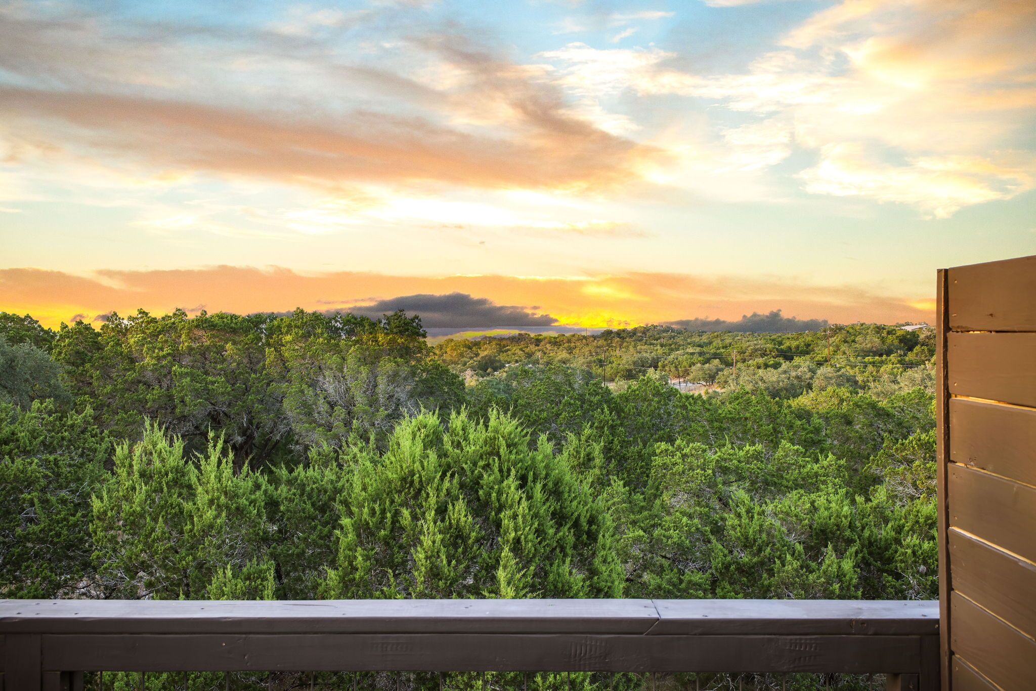 Blick von der Unterkunft