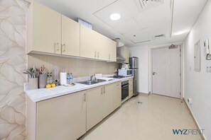 Standard Apartment, City View | Dapur peribadi
