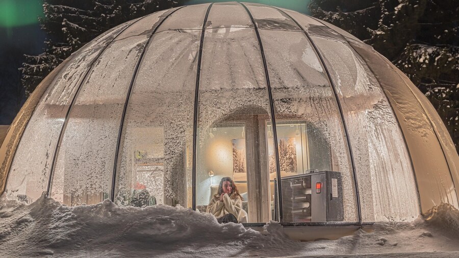 Ice and light village