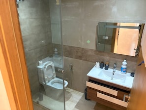 Towels, soap, toilet paper