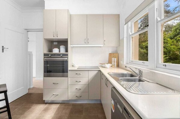 Microwave, oven, stovetop, dishwasher