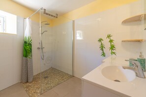 Ducha y secador de pelo