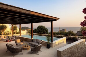 Pool - NEW 7- bedroom villa Ventana close to Dubrovnik Town, (Dubrovnik)