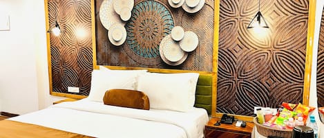 Superior Room | Egyptian cotton sheets, premium bedding, Select Comfort beds, desk